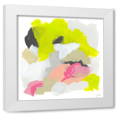 Capriccio III White Modern Wood Framed Art Print by Vess, June Erica