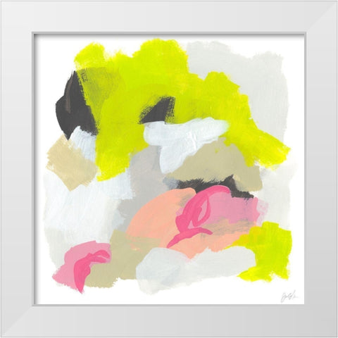 Capriccio III White Modern Wood Framed Art Print by Vess, June Erica