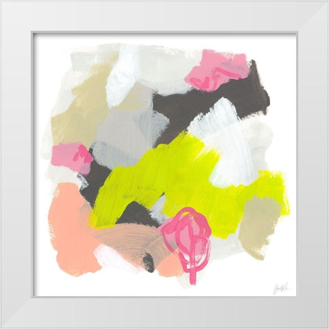 Capriccio IV White Modern Wood Framed Art Print by Vess, June Erica