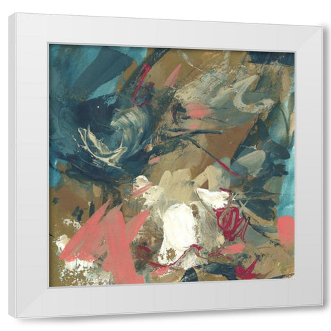 Diffusion Abstract I White Modern Wood Framed Art Print by Wang, Melissa