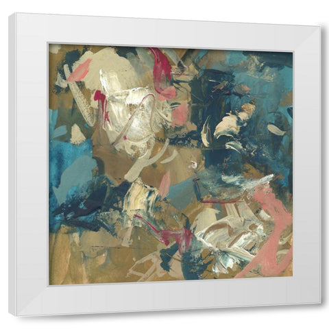 Diffusion Abstract II White Modern Wood Framed Art Print by Wang, Melissa