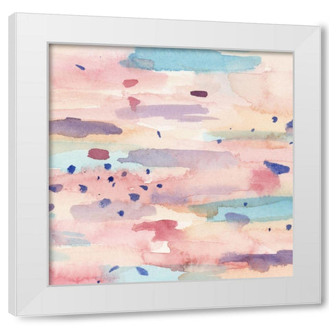 Fluir I White Modern Wood Framed Art Print by Wang, Melissa