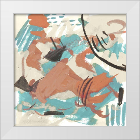 Abstract Composition II White Modern Wood Framed Art Print by Wang, Melissa