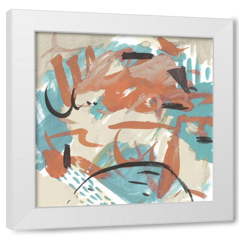 Abstract Composition III White Modern Wood Framed Art Print by Wang, Melissa