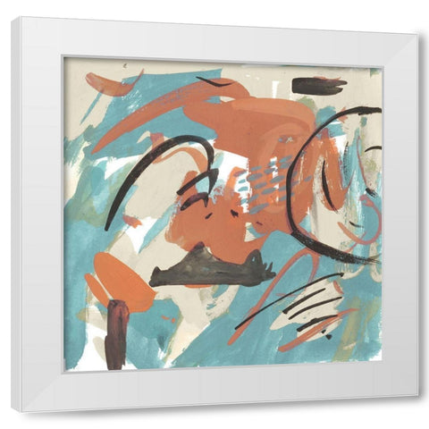 Abstract Composition IV White Modern Wood Framed Art Print by Wang, Melissa