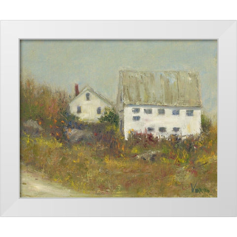 White Barn II White Modern Wood Framed Art Print by Wendling, Marilyn