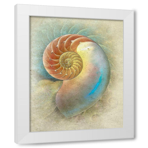 Aquatica II White Modern Wood Framed Art Print by Hunziker, Steve