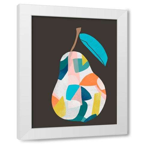Fab Fruit I White Modern Wood Framed Art Print by Vess, June Erica