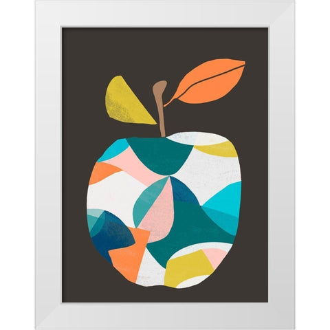 Fab Fruit III White Modern Wood Framed Art Print by Vess, June Erica