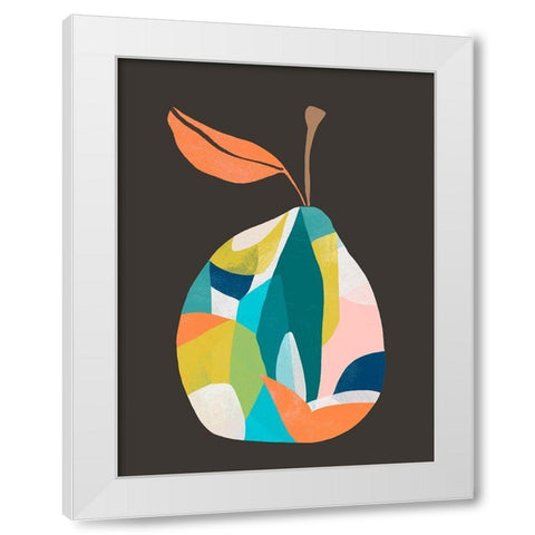 Fab Fruit IV White Modern Wood Framed Art Print by Vess, June Erica