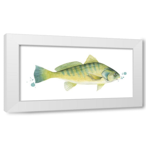 Chromatic Catch I White Modern Wood Framed Art Print by Popp, Grace