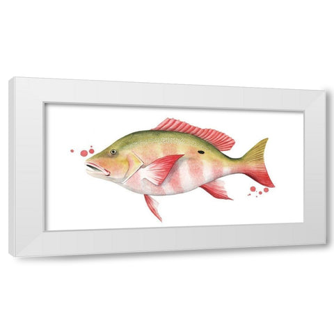 Chromatic Catch II White Modern Wood Framed Art Print by Popp, Grace