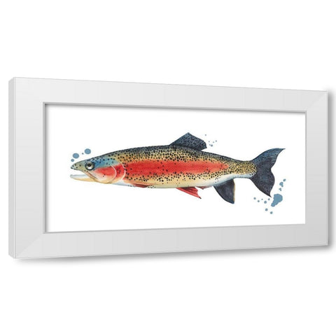 Chromatic Catch IV White Modern Wood Framed Art Print by Popp, Grace