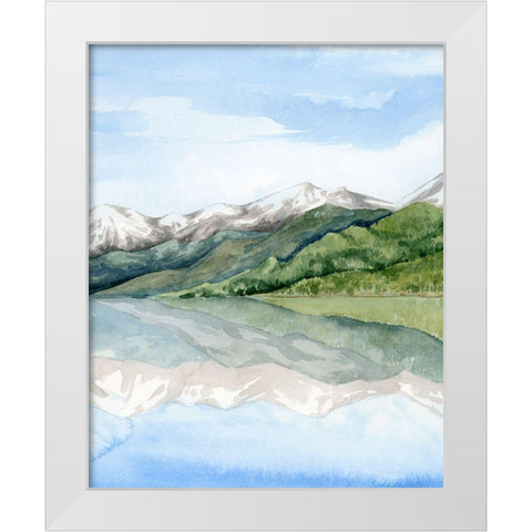 Mirror Lake II White Modern Wood Framed Art Print by Popp, Grace