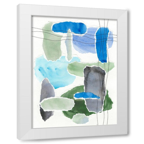 Organic Groove II White Modern Wood Framed Art Print by Moore, Regina