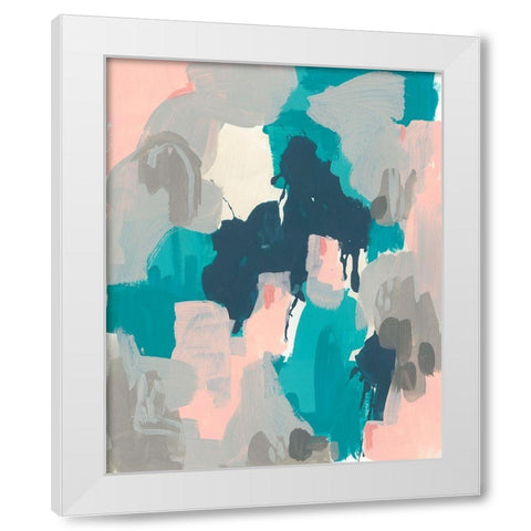 Sky Song I White Modern Wood Framed Art Print by Vess, June Erica