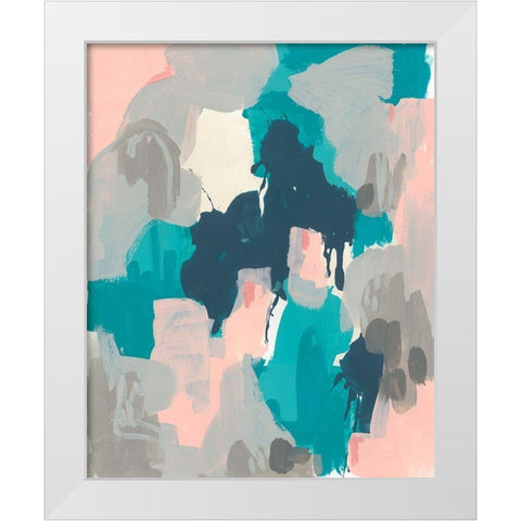 Sky Song I White Modern Wood Framed Art Print by Vess, June Erica