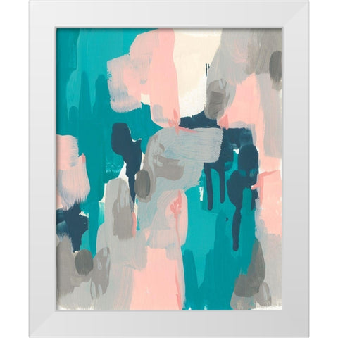 Sky Song III White Modern Wood Framed Art Print by Vess, June Erica