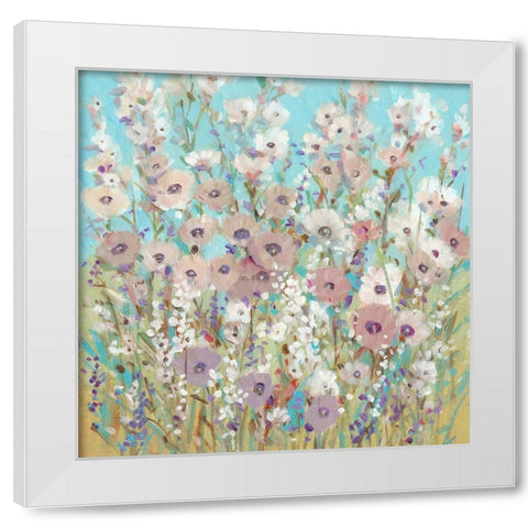 Mixed Flowers II White Modern Wood Framed Art Print by OToole, Tim