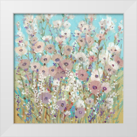 Mixed Flowers II White Modern Wood Framed Art Print by OToole, Tim