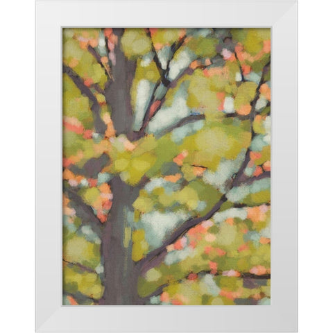 Dappled Dusk II White Modern Wood Framed Art Print by Zarris, Chariklia