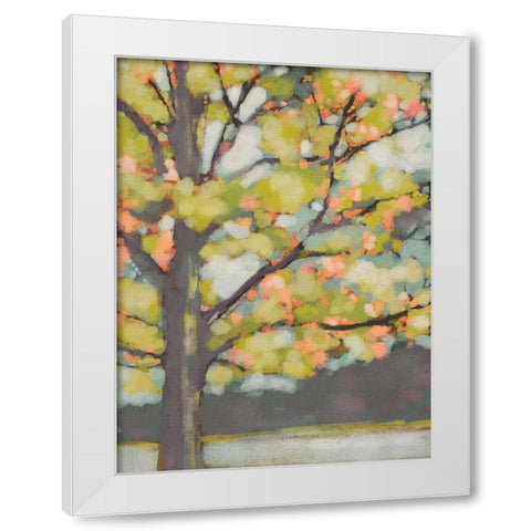 Dappled Dusk III White Modern Wood Framed Art Print by Zarris, Chariklia