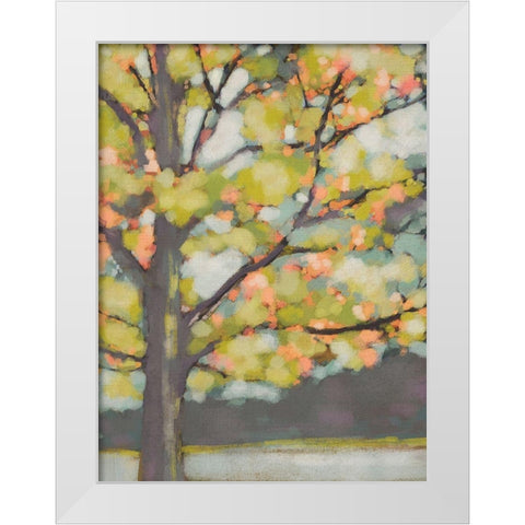 Dappled Dusk III White Modern Wood Framed Art Print by Zarris, Chariklia