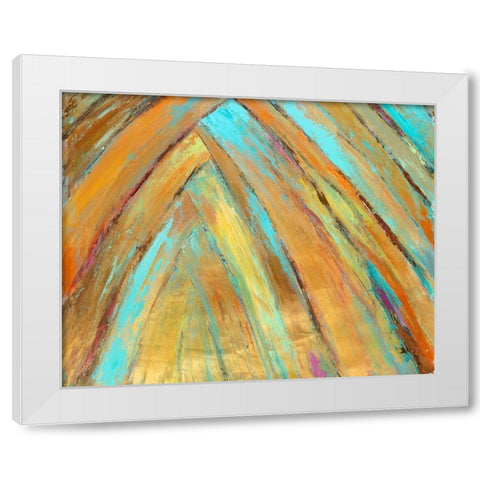 Crazy Fronds Diptych II White Modern Wood Framed Art Print by Wilkins, Suzanne