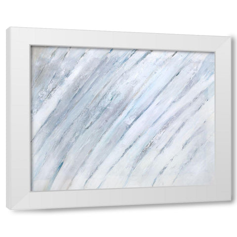 Soft Fronds I White Modern Wood Framed Art Print by Wilkins, Suzanne