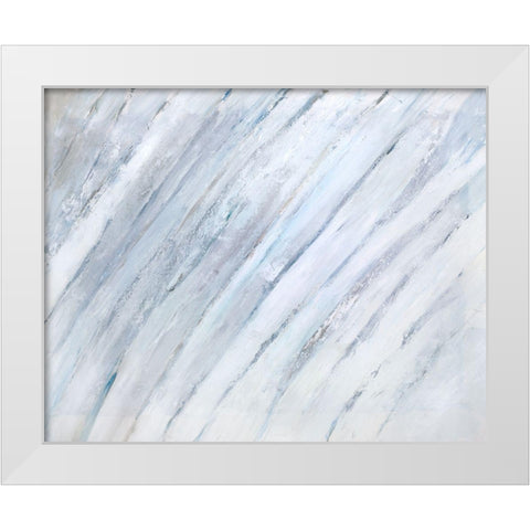 Soft Fronds I White Modern Wood Framed Art Print by Wilkins, Suzanne
