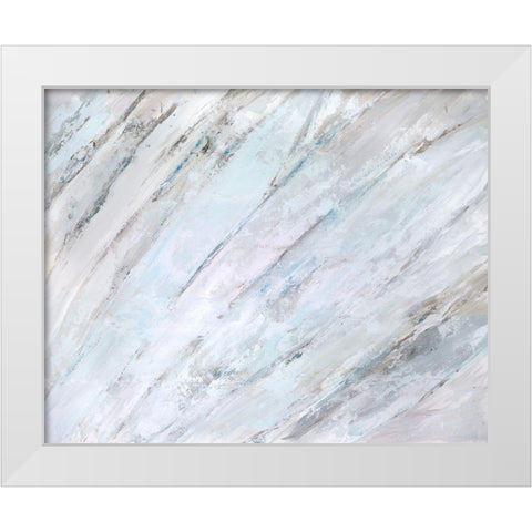 Soft Fronds II White Modern Wood Framed Art Print by Wilkins, Suzanne