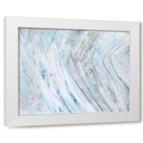 Soft Fronds III White Modern Wood Framed Art Print by Wilkins, Suzanne