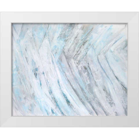 Soft Fronds III White Modern Wood Framed Art Print by Wilkins, Suzanne