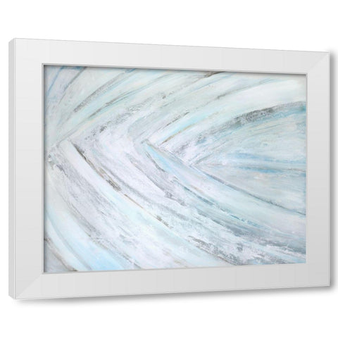 Soft Fronds IV White Modern Wood Framed Art Print by Wilkins, Suzanne