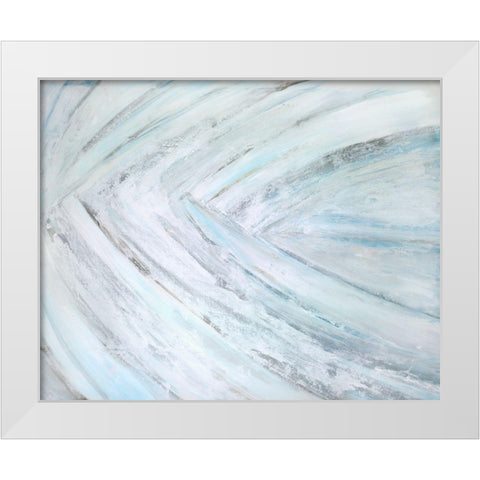 Soft Fronds IV White Modern Wood Framed Art Print by Wilkins, Suzanne