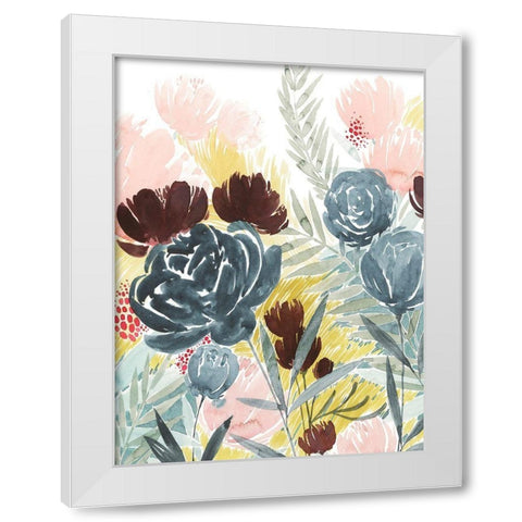 Unbridled Blooms II White Modern Wood Framed Art Print by Popp, Grace