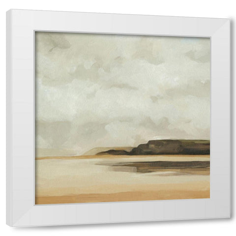 Wattwanderung I White Modern Wood Framed Art Print by Scarvey, Emma