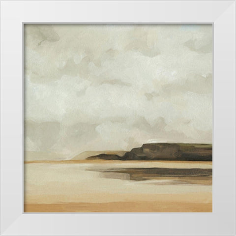 Wattwanderung I White Modern Wood Framed Art Print by Scarvey, Emma