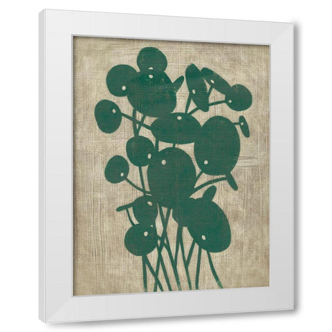 Vintage Greenery IV White Modern Wood Framed Art Print by Zarris, Chariklia