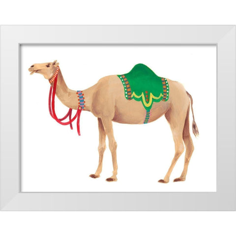 Festival Animal I White Modern Wood Framed Art Print by Moore, Regina