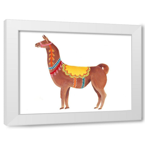 Festival Animal II White Modern Wood Framed Art Print by Moore, Regina