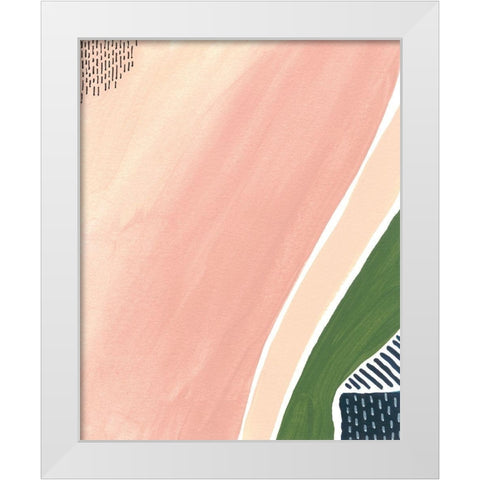 Simple Marks II White Modern Wood Framed Art Print by Moore, Regina