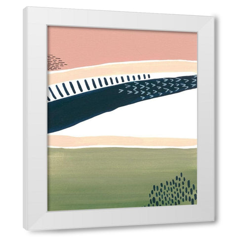 Simple Marks III White Modern Wood Framed Art Print by Moore, Regina
