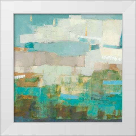 Rello II White Modern Wood Framed Art Print by Jachimiec, Sue
