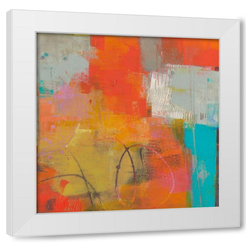Oren II White Modern Wood Framed Art Print by Jachimiec, Sue