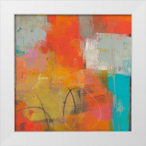 Oren II White Modern Wood Framed Art Print by Jachimiec, Sue