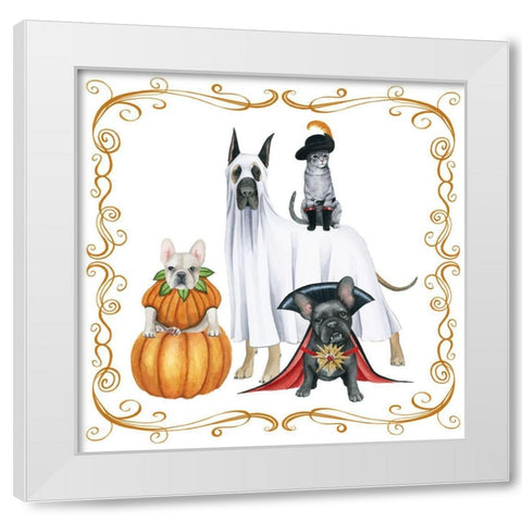 Howloween II White Modern Wood Framed Art Print by Popp, Grace