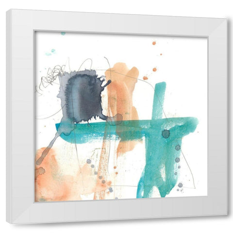 Electric Youth III White Modern Wood Framed Art Print by Goldberger, Jennifer