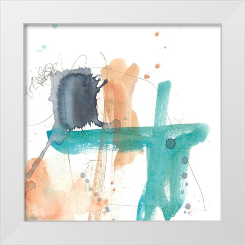 Electric Youth III White Modern Wood Framed Art Print by Goldberger, Jennifer