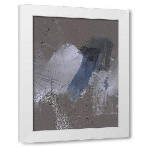 Matrix Pathways III White Modern Wood Framed Art Print by Goldberger, Jennifer